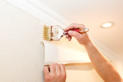 Pose de papier peint à Coupéville — revêtements muraux et toiles de verre